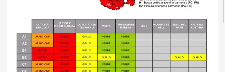 Allerta meteo 120/2024 valida dalle 12:00 del 18 settembre 2024 fino alle 00:00 del 20 settembre 2024